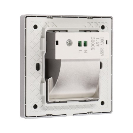 Built-in lamp for the stairs, NL-38, engine sensor, 1.5 W, 60 lm, 3000k, silver-4