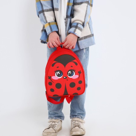 Baby backpack for the girl "God's ladybug", district. 23x20.5 cm-7