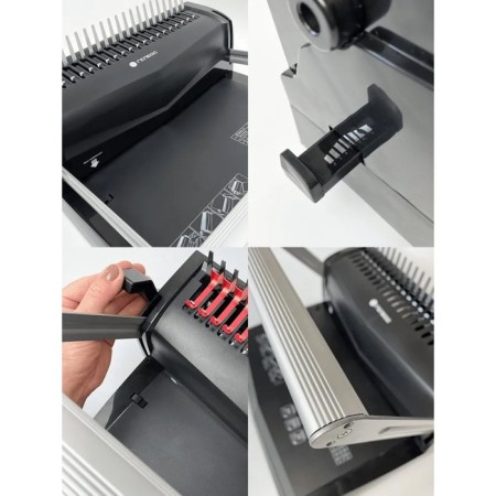A brochure for the plastic spring of Geleos, perforation up to 22 sheets, weaves up to 500 sheets-7