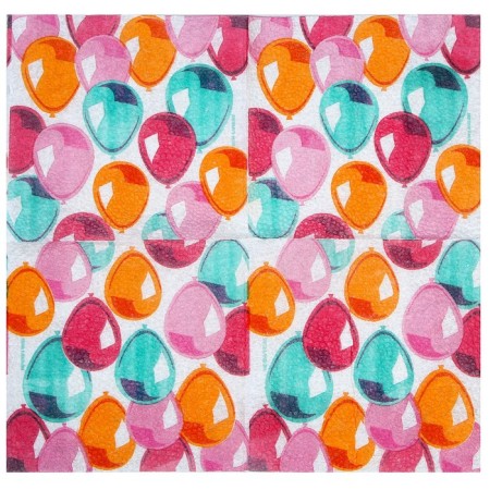 Paper Napkins "Balloons", 24x24 cm, 20 pcs-2