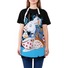 Apron of a kitchen with a photo print 