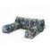 Handwheel chair-club “Vika”, size 100x100x75 cm, mobbled, velor