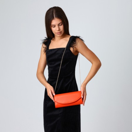 Female bag on a magnet, orange color-5