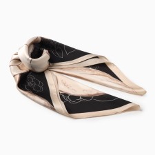 Women's scarf minku rr 70*70 cm, col. beige
