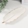 Souvenir ceramics stand "leaf" white 25.5x10x1.5 cm