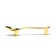The handle "Spoon" Cappio RSC002, m/o 76 mm, color gold