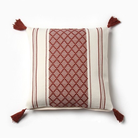 Decorative pillowcase "Ethel" Scandil 45*45 cm Bordeaux, 100% p/e