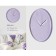 Watch Wall Interior "Classics", silent, D-25 cm, lilac, aa