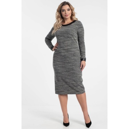 Women's dress, size 52, gray color-10