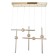 Lamp Bayerlux 49420/5 LED 80W 4000k gold 65x12x42 cm