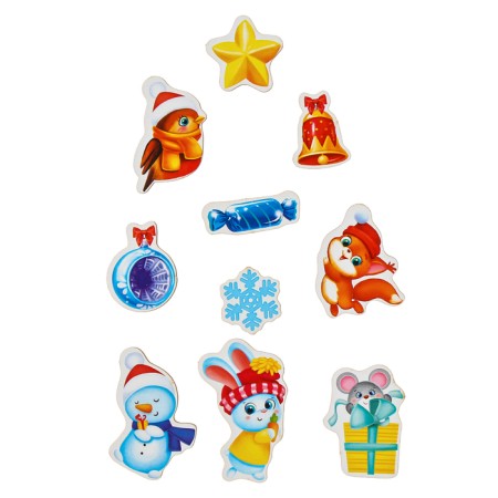 New Year's puzzle. Velcro "New Year! Dress the Christmas tree "-8