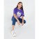 Diva T -shirt Oversize villain, purple color