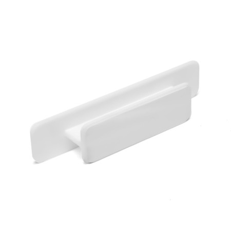 Furniture handle self -adhesive cappio, l = 108 mm, plastic, white color-2