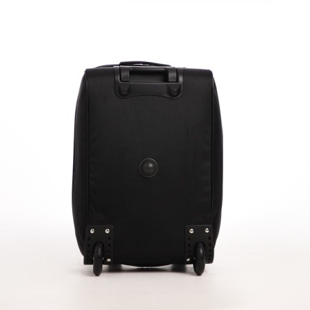 Small 20 suitcase "," Cartes factory ", lightning department, extension, external pocket, 2 wheels, black color-3