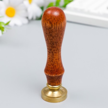 Printing for wax with a wooden handle "bats" 9x2.5x2.5 cm-2