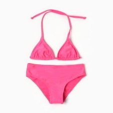 Купальник раздельный для девочек, цвет розовый, рост 122-128 см