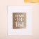 Congratulatory card on watercolor cardboard with embossing "For you", 9 × 10.5 cm