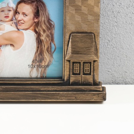 Multi -frame in 7 photos (10x15/5 pcs, 10x10/2 pcs) plastic, col. bronze-1