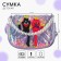 Children's bag on the valve, 6x12x16 cm, adjustable belt, purple mix