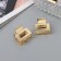 Hair crab "Sherry" (set 2 pcs) straight, 2.5 cm, gold