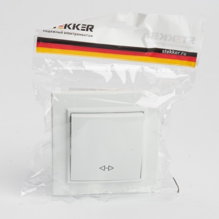 Switch (switch) electric cross 1-clavy, Stekker Erna, PSW10-9009-01, Bely 1022451-6