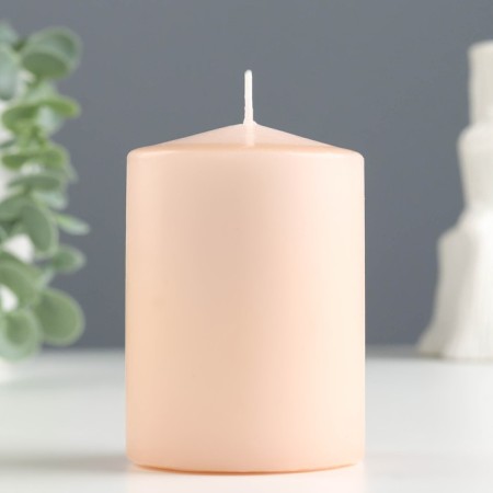 Candle - Aromatic "cinnamon" cylinder, 5.6x8 cm-2