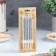 Candles in the Cake "Metallic", 14cm, 6pcs with a stand, silver