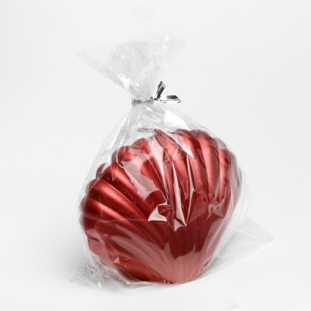Figure candle "shell", 4x9x6.5 cm, red-3