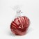 Figure candle "shell", 4x9x6.5 cm, red