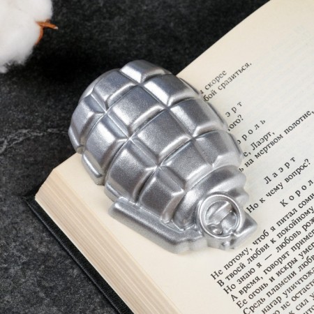 Press - papier "grenade lies" silver, 9cm-1