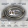 Shower hose Zein Z3645, 150 cm, brass nuts 1/2 ", PVC braid, graphite