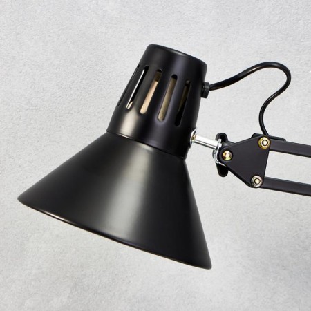 Lamp on the clamp 101 "SIX, Black" E27 40W Risalux-3