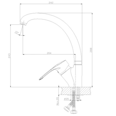 Rossinka t40-23 kitchen mixer-1