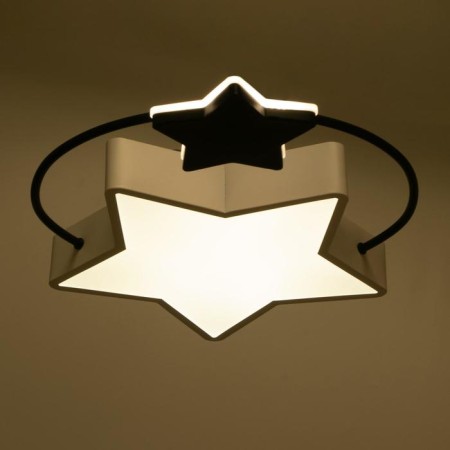 Люстра 1717/2 LED 80Вт 3000-6000К диммер черно-белый 46х41х5,5 см-3