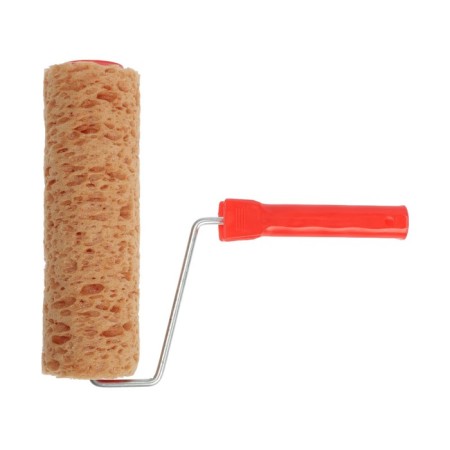 Lom roller, "cheese", foam rubber, 230 mm, handle d = 6 mm, d = 80 mm-1