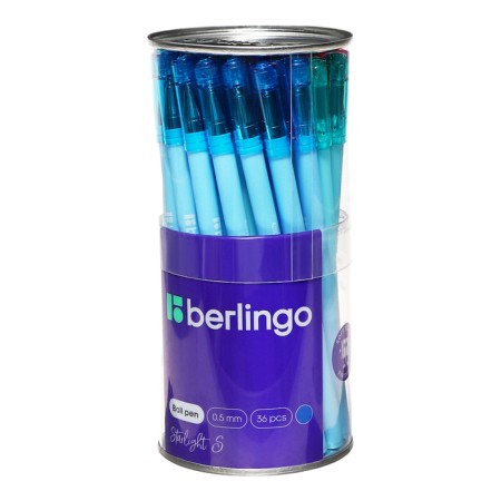 Ballpoint pen Berlingo Starlight s 0.5, blue, Mix Pastel Corps-8