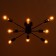 Ceiling chandelier "Orion" 8x60W E27 Color: Black