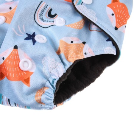 Panties-scammer, reusable, carbon-bamboo fabric, “chanterelles”, from 0-12 months.-4