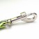 Roulette "Pigger" reflective, 3 m, up to 15 kg, cable, rubberized handle, green