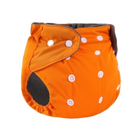 Panties-scammer, reusable, carbon-bamboo fabric, orange color, from 0-36 months.