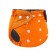 Panties-scammer, reusable, carbon-bamboo fabric, orange color, from 0-36 months.