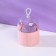 Makeup sponge in a container for storage and drying