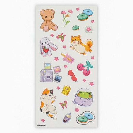 Set for creating acrylic key fobs with stickers "Be in trend"-13