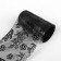 Translated foil for decor "guipure", with a pattern, 4 × 50 cm, in a plastic case, the color is transparent/black