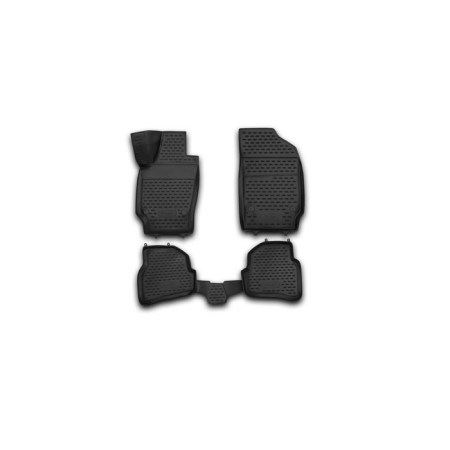 3D mats in the VW Polo V 12/2009-2020 salon, hb., Polyuretan, 4 pcs