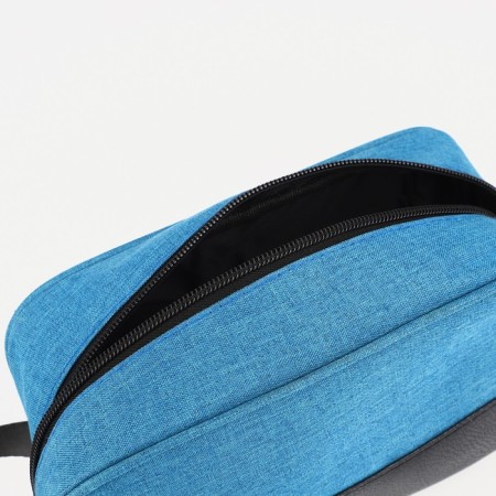 Cosmetic bag with lightning, blue color-2