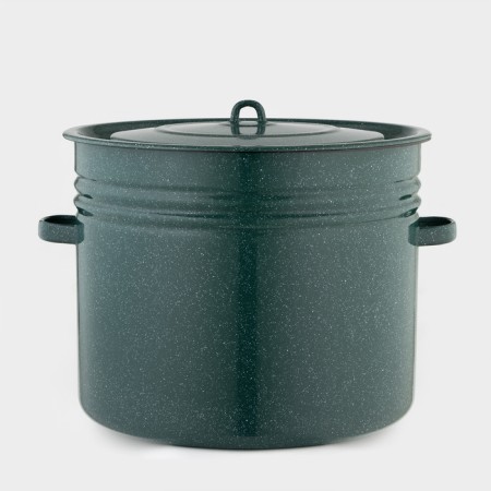 Enameled tank, 40 l, induction, green color