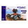 Radio controlled tank Stunt, 4WD all-wheel drive, shoots missiles, black-blue color