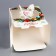 New Year. Box under the bento-port with the window "Make desire", 16 x 16 x 12.5 cm