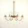 Chandelier 2459/8 E14 5W gold 75x75x85-135 cm Bayerlux